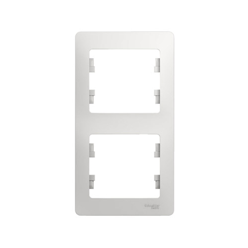 Рамка вертикальная 2 поста Schneider Electric GLOSSA Рамка вертикальная 2 поста Schneider Electric GLOSSA