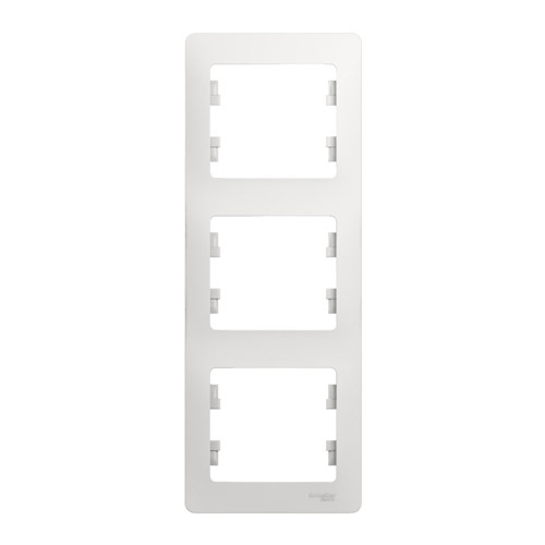 Рамка вертикальная 3 поста Schneider Electric GLOSSA Рамка вертикальная 3 поста Schneider Electric GLOSSA