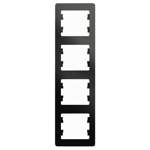 Рамка вертикальная 4 поста Schneider Electric GLOSSA Рамка вертикальная 4 поста Schneider Electric GLOSSA