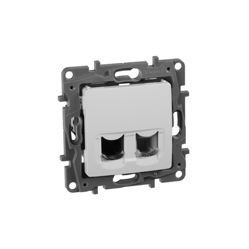Розетка Legrand ETIKA телефонная+компьютерная RJ11+RJ45 категория 5e UTP Розетка Legrand ETIKA телефонная+компьютерная RJ11+RJ45 категория 5e UTP
