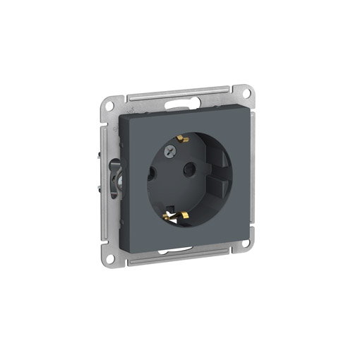Розетка Schneider Electric ATLASDESIGN с заземлением со шторками, механизм, 16А, 250В Розетка Schneider Electric ATLASDESIGN с заземлением со шторками, механизм, 16А, 250В