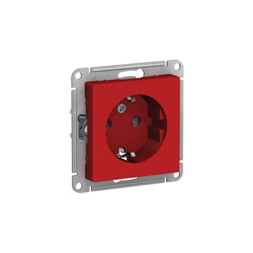Розетка Schneider Electric ATLASDESIGN с заземлением со шторками, механизм, 16А, 250В Розетка Schneider Electric ATLASDESIGN с заземлением со шторками, механизм, 16А, 250В