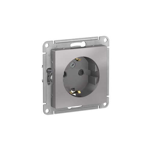 Розетка Schneider Electric ATLASDESIGN с заземлением со шторками, механизм, 16А, 250В Розетка Schneider Electric ATLASDESIGN с заземлением со шторками, механизм, 16А, 250В