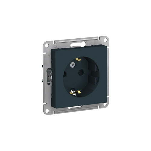 Розетка Schneider Electric ATLASDESIGN с заземлением со шторками, механизм, 16А, 250В Розетка Schneider Electric ATLASDESIGN с заземлением со шторками, механизм, 16А, 250В
