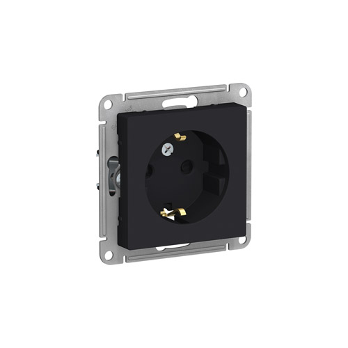 Розетка Schneider Electric ATLASDESIGN с заземлением со шторками, механизм, 16А, 250В Розетка Schneider Electric ATLASDESIGN с заземлением со шторками, механизм, 16А, 250В