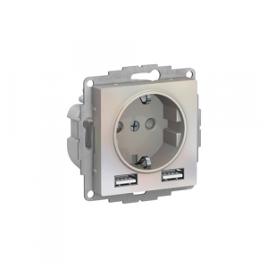 ������� Schneider Electric ATLASDESIGN 16� � 2 USB A+A, 5�/2,4�, 2�5�/1,2�, ��������