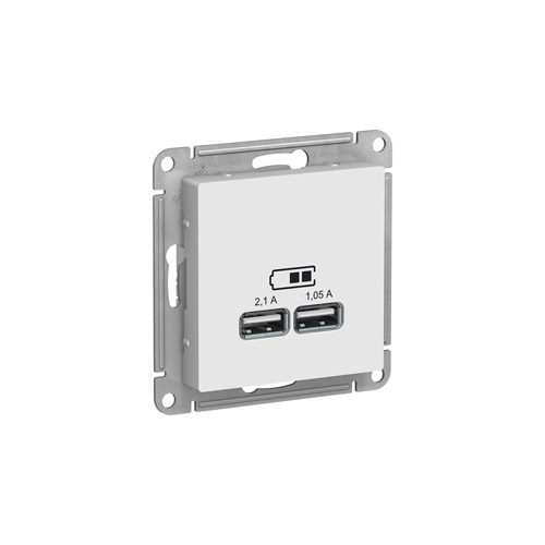 ������� Schneider Electric ATLASDESIGN USB 5� 1���� x 2,1�, 2����� � 1,05�, ��������