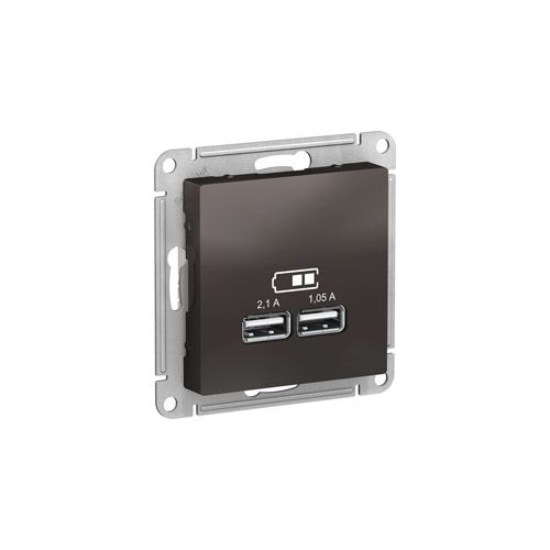 ������� Schneider Electric ATLASDESIGN USB 5� 1���� x 2,1�, 2����� � 1,05�, ��������