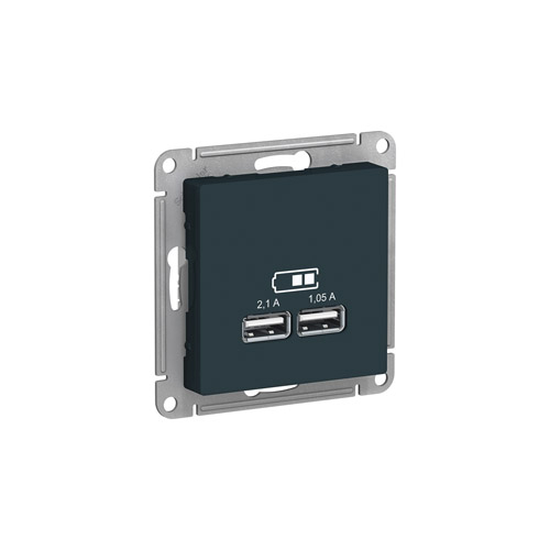 ������� Schneider Electric ATLASDESIGN USB 5� 1���� x 2,1�, 2����� � 1,05�, ��������
