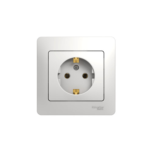Розетка Schneider Electric GLOSSA с заземлением 16А 250В, в сборе Розетка Schneider Electric GLOSSA с заземлением 16А 250В, в сборе