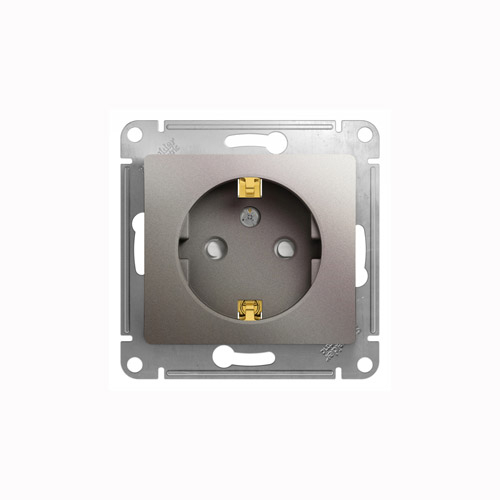 Розетка Schneider Electric GLOSSA с заземлением со шторками 16А 250В, механизм Розетка Schneider Electric GLOSSA с заземлением со шторками 16А 250В, механизм
