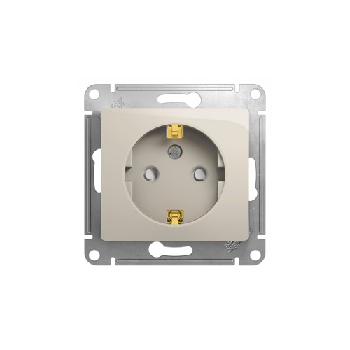Розетка Schneider Electric GLOSSA с заземлением со шторками 16А 250В, механизм Розетка Schneider Electric GLOSSA с заземлением со шторками 16А 250В, механизм