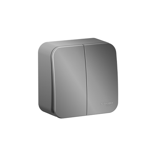 Выключатель двухклавишный Schneider Electric Blanca (схема 5) с изол. пл., 10A, 250B Выключатель двухклавишный Schneider Electric Blanca (схема 5) с изол. пл., 10A, 250B