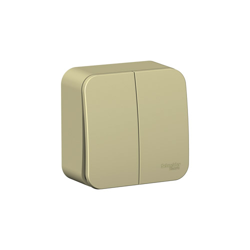 Выключатель двухклавишный Schneider Electric Blanca (схема 5) с изол. пл., 10A, 250B Выключатель двухклавишный Schneider Electric Blanca (схема 5) с изол. пл., 10A, 250B