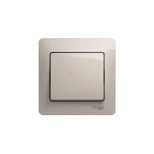 Выключатель одноклавишный Schneider Electric GLOSSA, в сборе, 250В, 10А Выключатель одноклавишный Schneider Electric GLOSSA, в сборе, 250В, 10А