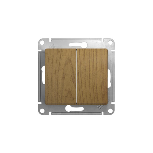Выключатель двухклавишный Schneider Electric GLOSSA в рамку, 250В, 10А Выключатель двухклавишный Schneider Electric GLOSSA в рамку, 250В, 10А