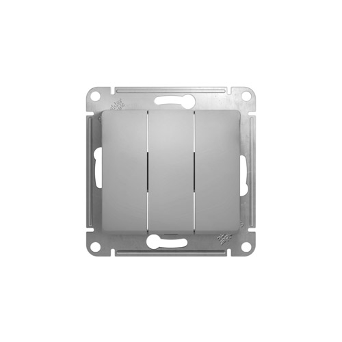 Выключатель трехклавишный Schneider Electric GLOSSA, в рамку, 250В, 10А Выключатель трехклавишный Schneider Electric GLOSSA, в рамку, 250В, 10А