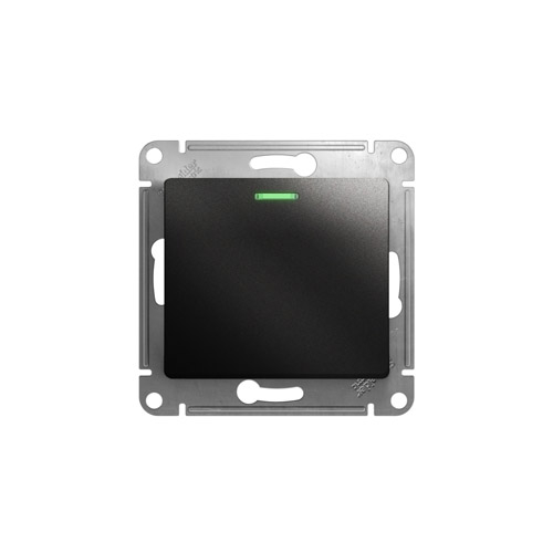 Переключатель одноклавишный Schneider Electric Glossa с подсветкой, в рамку, 250В, 10АХ Переключатель одноклавишный Schneider Electric Glossa с подсветкой, в рамку, 250В, 10АХ
