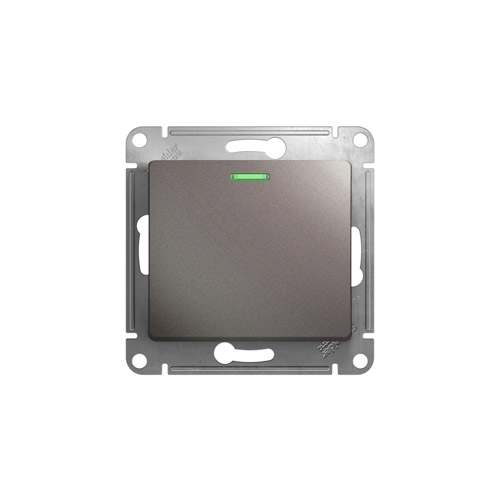 Переключатель одноклавишный Schneider Electric Glossa с подсветкой, в рамку, 250В, 10АХ Переключатель одноклавишный Schneider Electric Glossa с подсветкой, в рамку, 250В, 10АХ