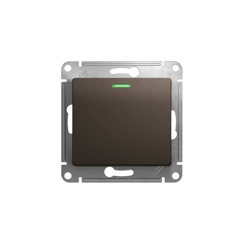 Переключатель одноклавишный Schneider Electric Glossa с подсветкой, в рамку, 250В, 10АХ Переключатель одноклавишный Schneider Electric Glossa с подсветкой, в рамку, 250В, 10АХ