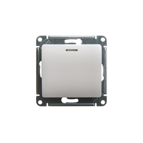 Переключатель одноклавишный Schneider Electric Glossa с подсветкой, в рамку, 250В, 10АХ Переключатель одноклавишный Schneider Electric Glossa с подсветкой, в рамку, 250В, 10АХ