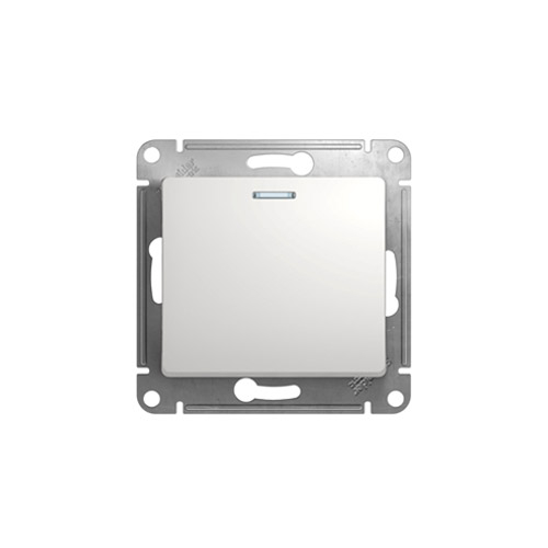 Переключатель одноклавишный Schneider Electric Glossa с подсветкой, в рамку, 250В, 10АХ Переключатель одноклавишный Schneider Electric Glossa с подсветкой, в рамку, 250В, 10АХ