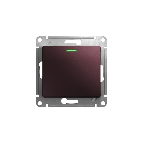 Переключатель одноклавишный Schneider Electric Glossa с подсветкой, в рамку, 250В, 10АХ Переключатель одноклавишный Schneider Electric Glossa с подсветкой, в рамку, 250В, 10АХ
