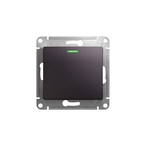Переключатель одноклавишный Schneider Electric Glossa с подсветкой, в рамку, 250В, 10АХ Переключатель одноклавишный Schneider Electric Glossa с подсветкой, в рамку, 250В, 10АХ