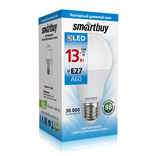 ������������ ����� Smartbuy-A60-13W/6000/E27