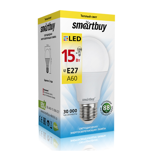 ������������ ����� Smartbuy-A60-15W/3000/E27