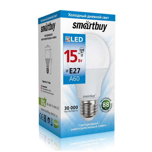 ������������ ����� Smartbuy-A60-15W/6000/E27