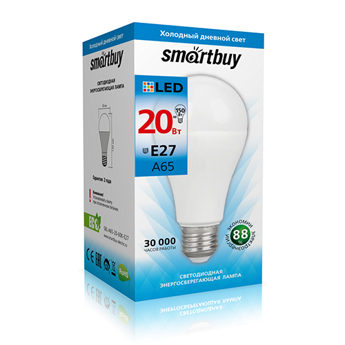 ������������ ����� Smartbuy-A65-20W/6000/E27