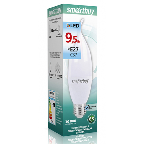 ������������ ����� ����� �� ����� ������� Smartbuy-C37-9_5W/4000/E27