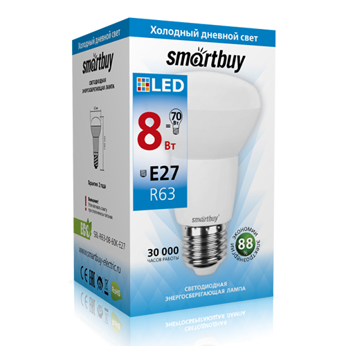 ������������ ����� Smartbuy-R63-08W/6000/E27